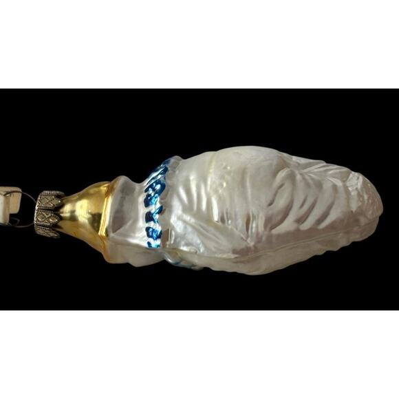 Antique Vintage My Darling Gold Pink Joey Clown German Glass Christmas Ornament - Picture 4 of 6